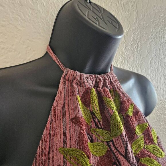 Lakhays Tree of Life Y2K Embroidered Crop Top - Picture 4 of 9